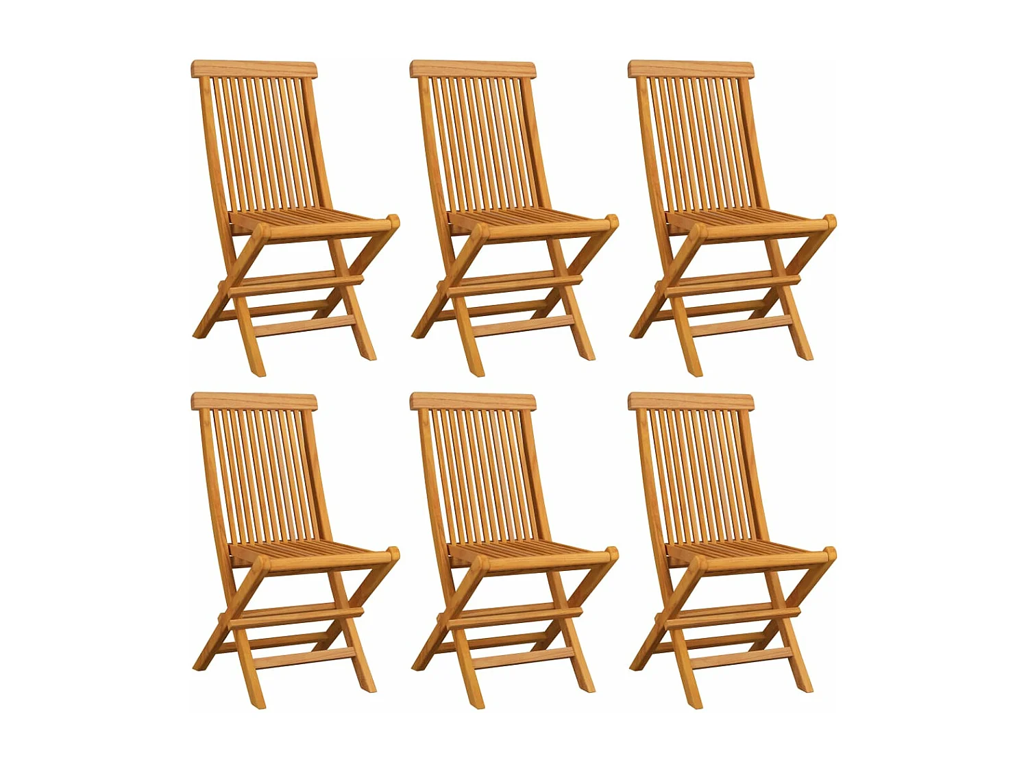 Chaises de jardin avec coussins taupe 6 pcs Bois de teck massif