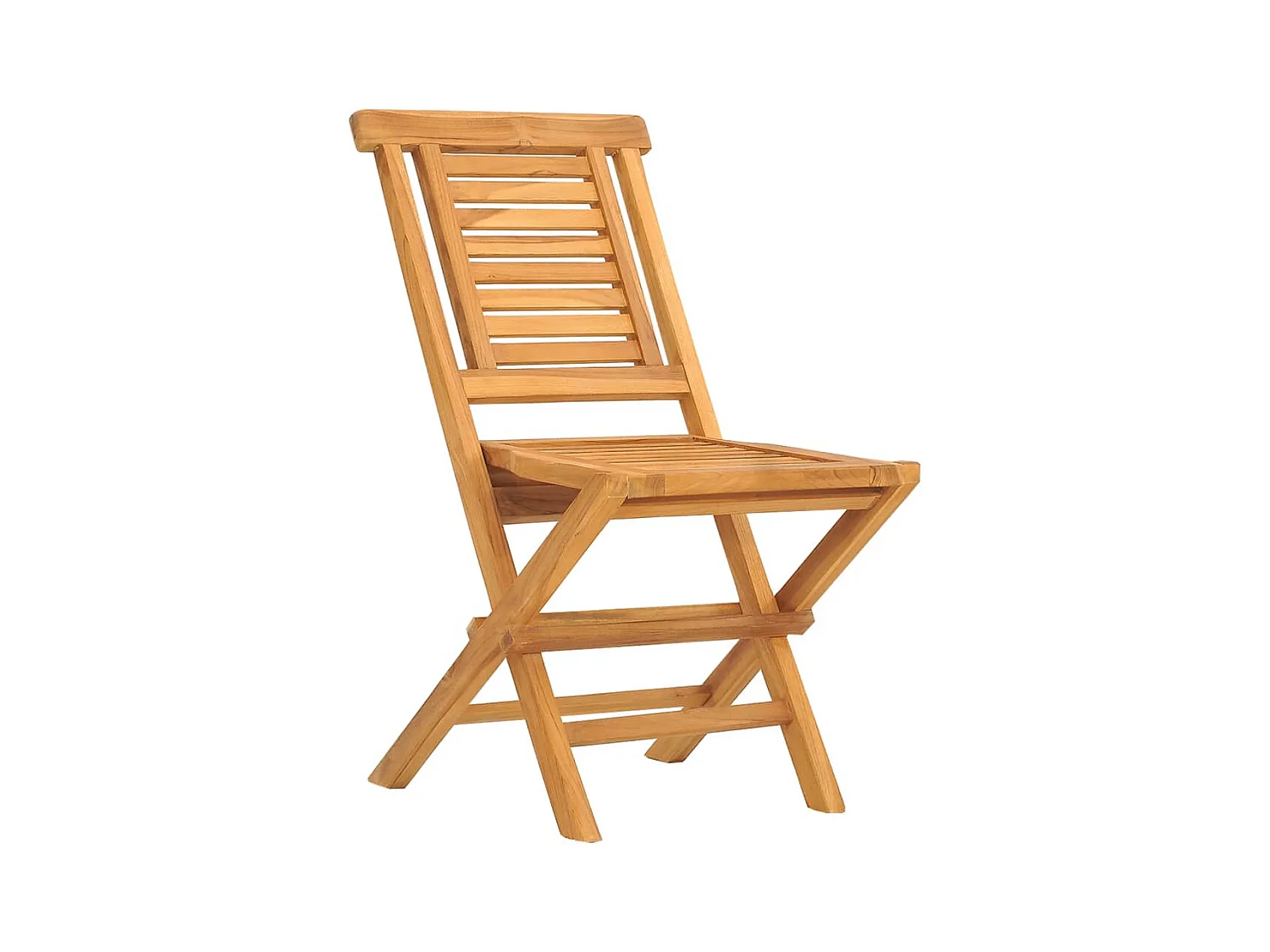 Chaises de jardin pliantes lot de 8 47x63x90cm bois massif teck
