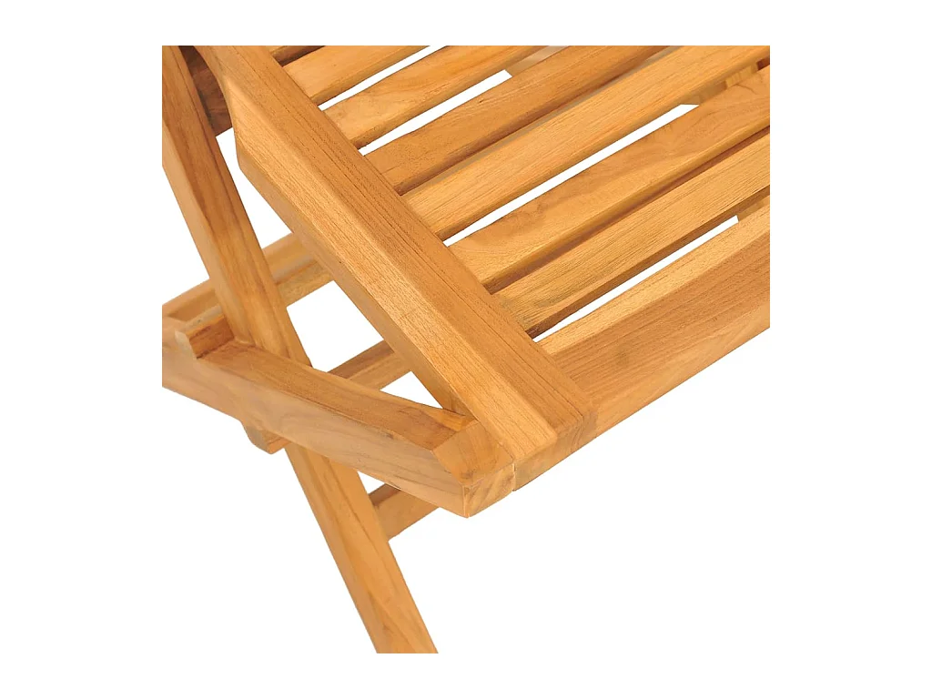 Chaises de jardin pliantes lot de 8 47x63x90cm bois massif teck