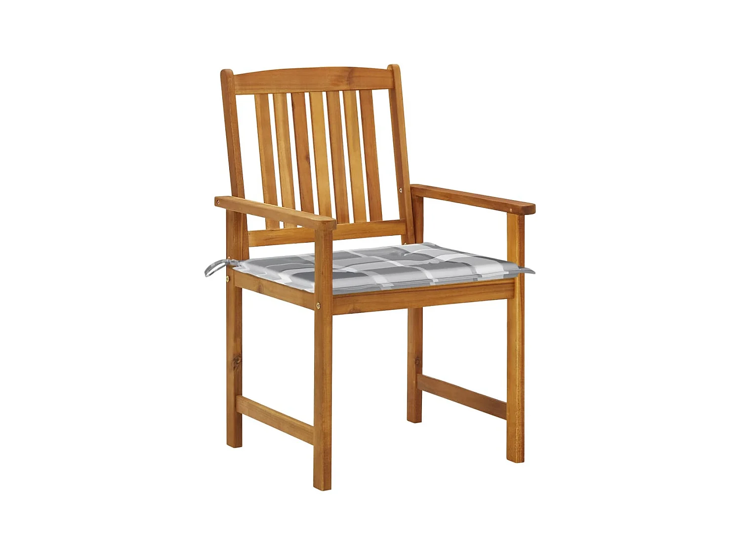 Tuinstoelen met kussens 8 stuks Massief acaciahout