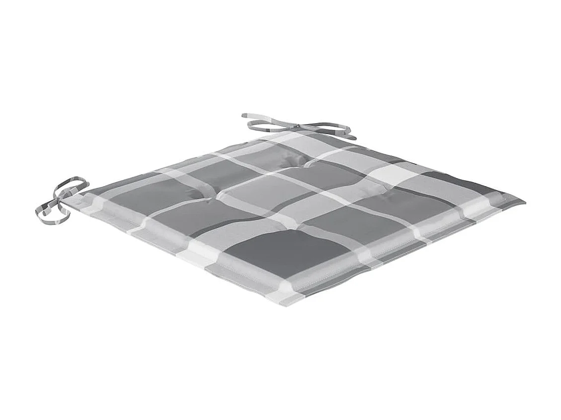 Chaises de jardin avec coussins 8 pcs Bois d'acacia solide