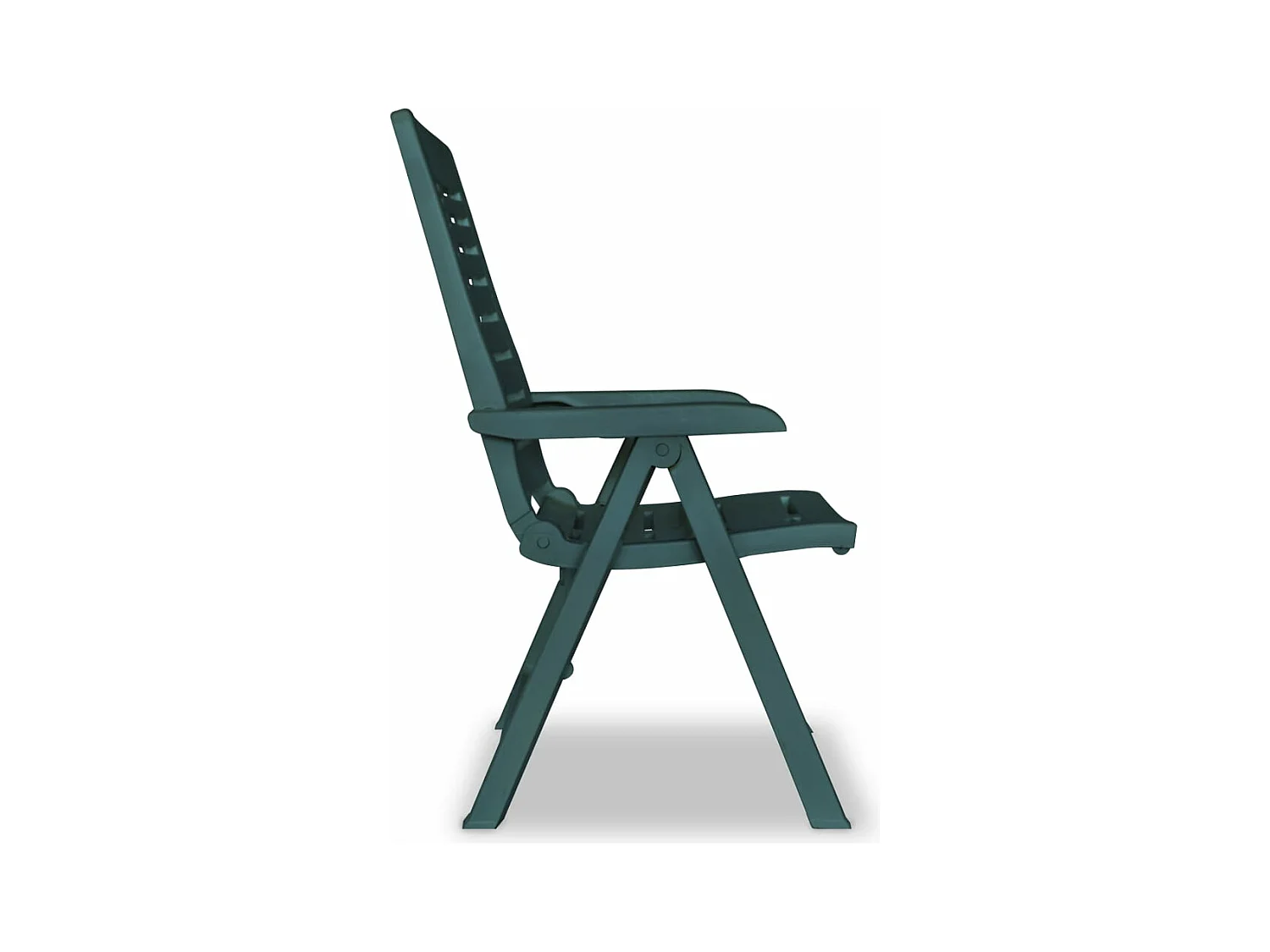 2 stuks Liggende Tuinstoelen Kunststof Groen