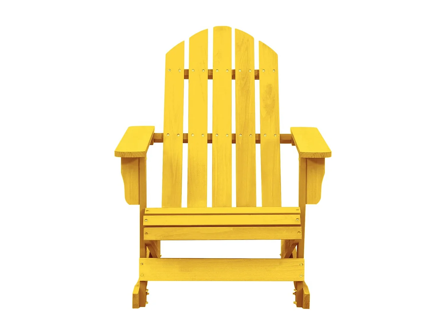 Adirondack tuinschommelstoel geel dennenhout