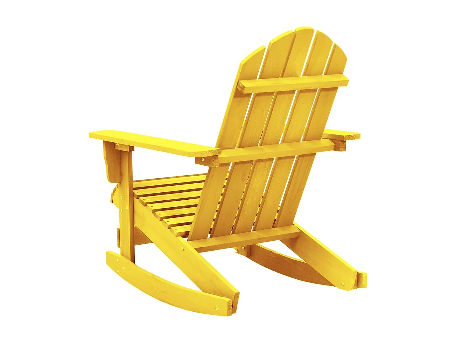 Adirondack tuinschommelstoel geel dennenhout