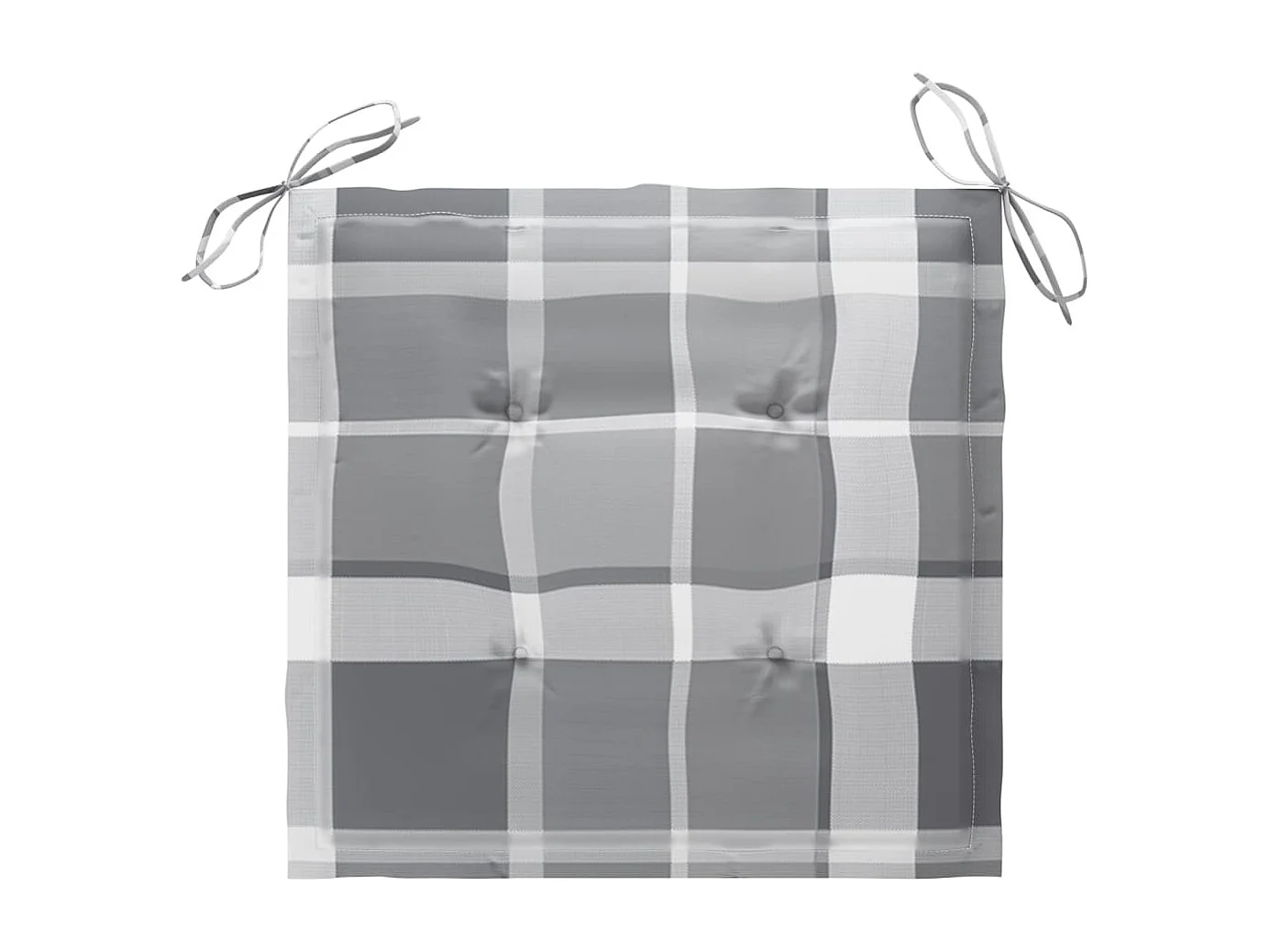 Sillas de jardín apilables con cojines 4 piezas Teca maciza