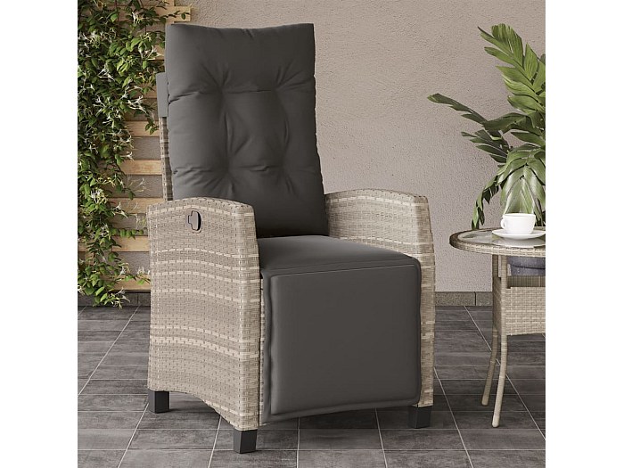 2 Fauteuils Jardin Bois Acacia Outsunny Avec Repose-Pieds - Coussins Crème, Confort Extérieur