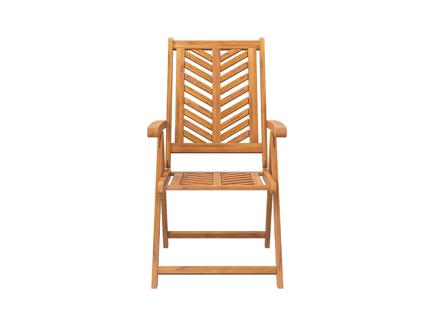 Chaises de jardin inclinables lot de 3 bois massif d'acacia