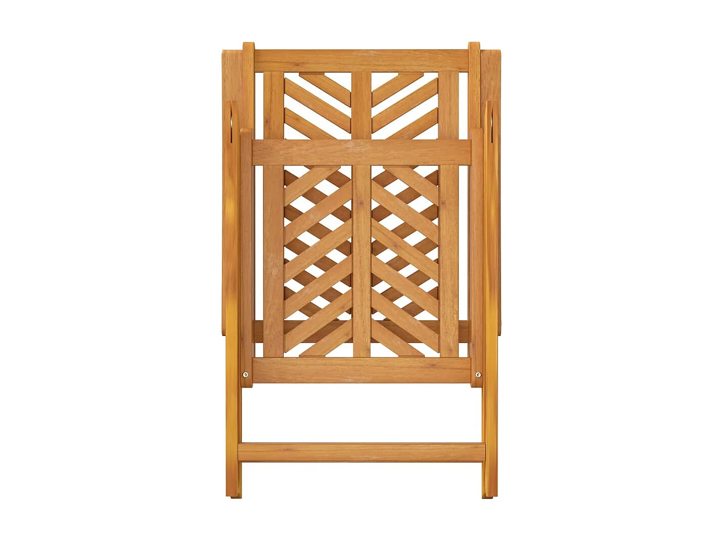 Chaises de jardin inclinables lot de 3 bois massif d'acacia