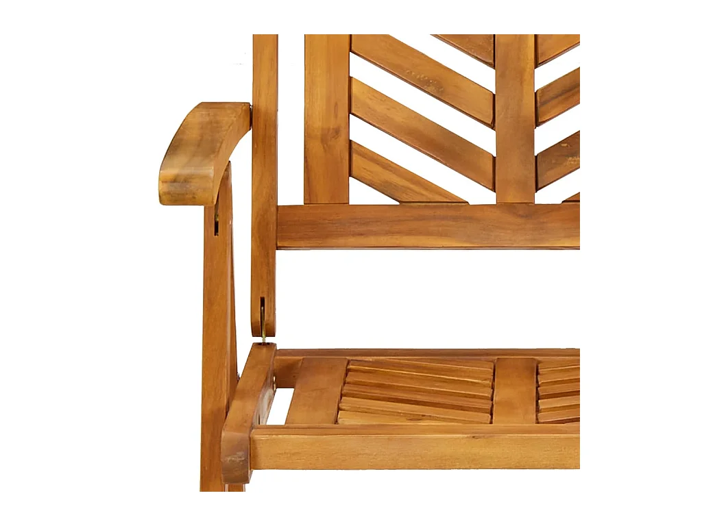 Chaises de jardin inclinables lot de 3 bois massif d'acacia