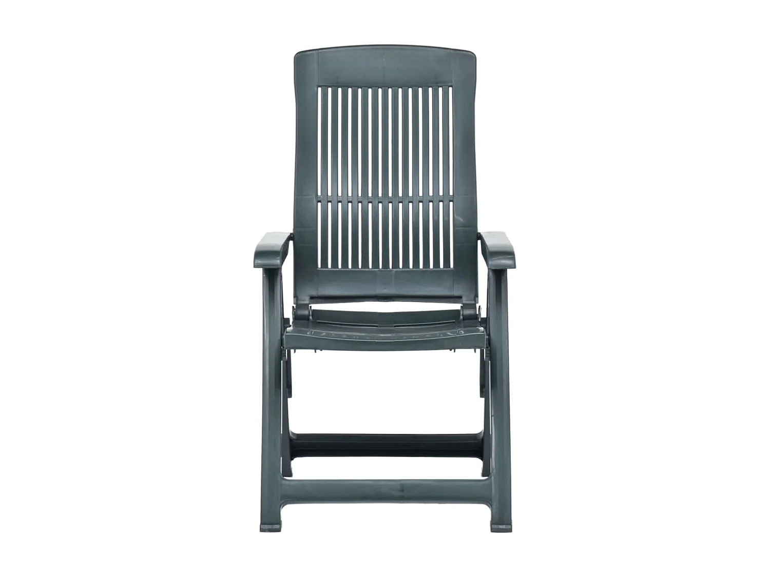 Verstelbare tuinstoelen 2 stuks Kunststof Groen