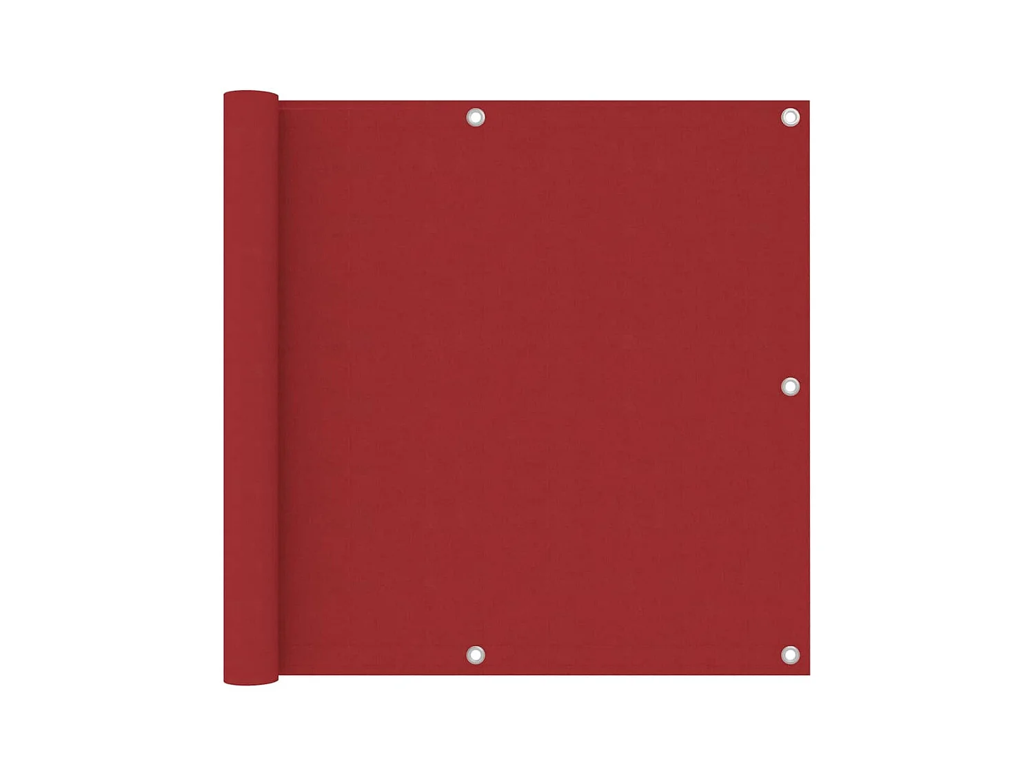 Balkonscherm Rood 90x400 cm Oxford stof