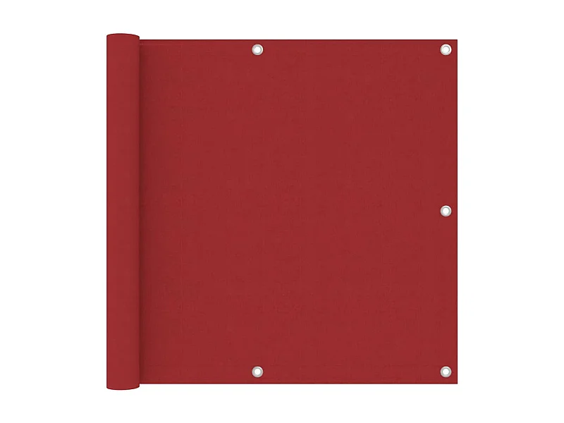Balkonschirm Rot 90x400 cm Oxford-Stoff