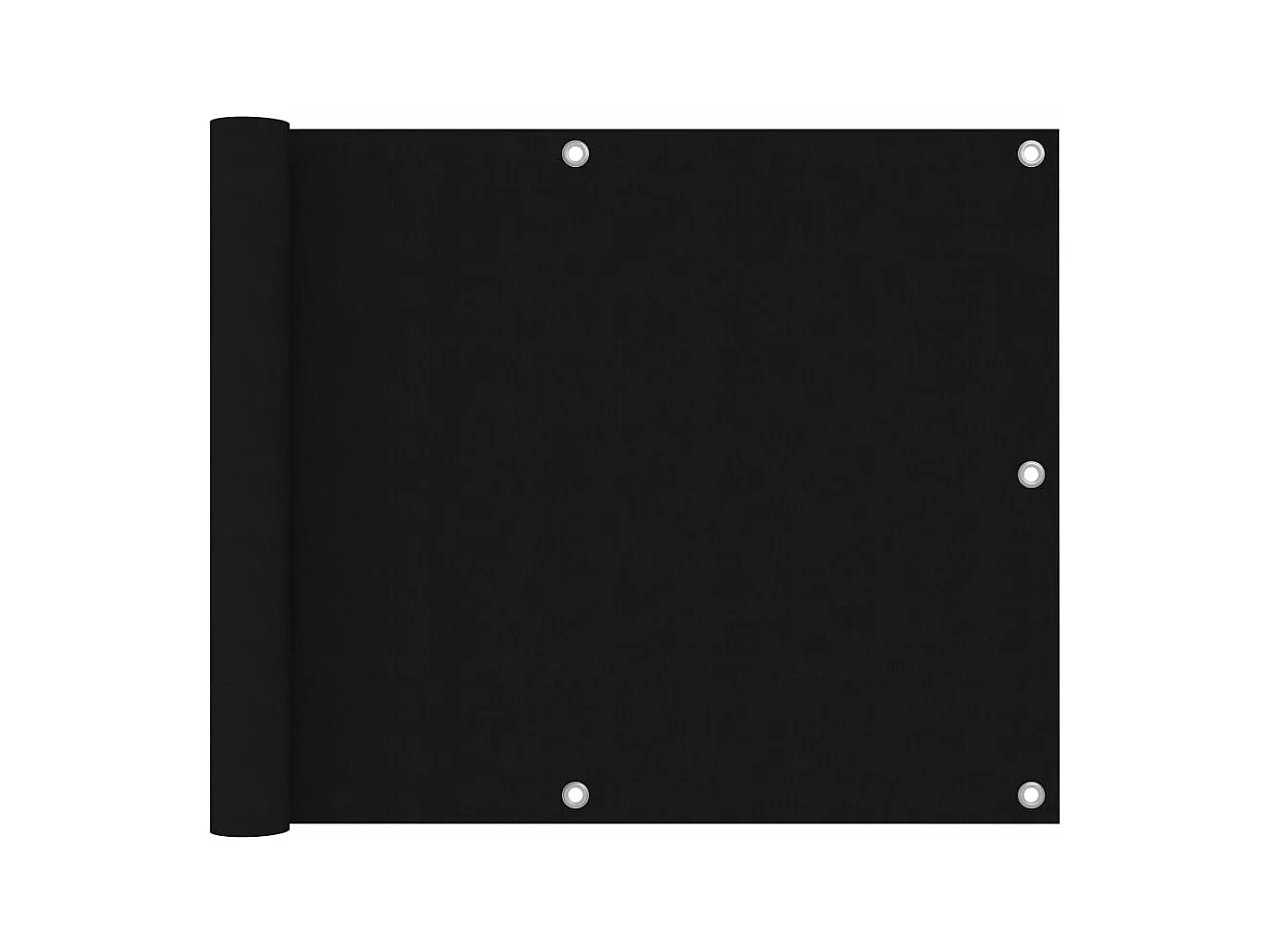 Balkonscherm Zwart 75x500 cm Oxford stof