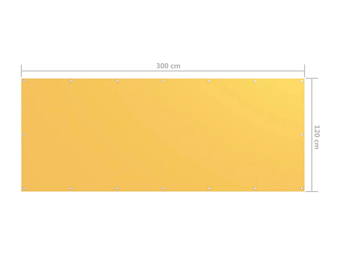 Tela de varanda Tecido Oxford amarelo 120x300 cm