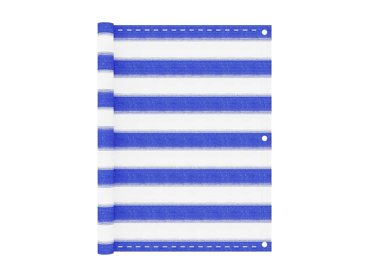 Écran de balcon Bleu et blanc 75x300 cm PEHD