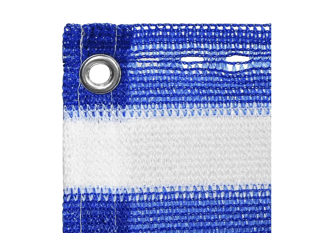 Blauw wit balkonscherm 75x300 cm HDPE