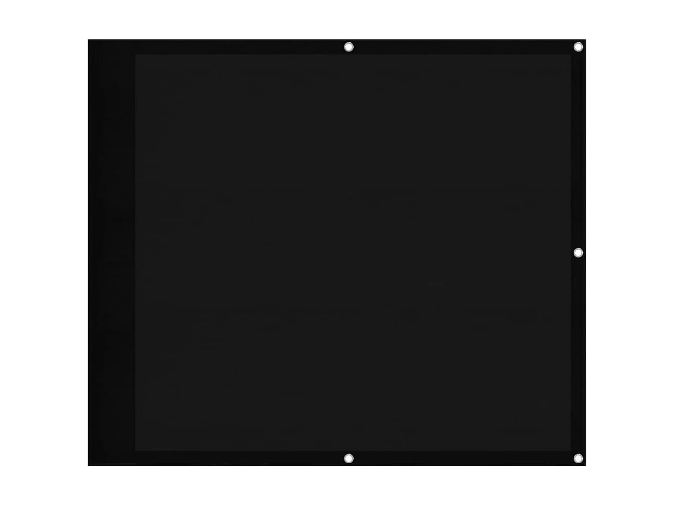 Écran de balcon noir 90x800 cm 100% polyester oxford