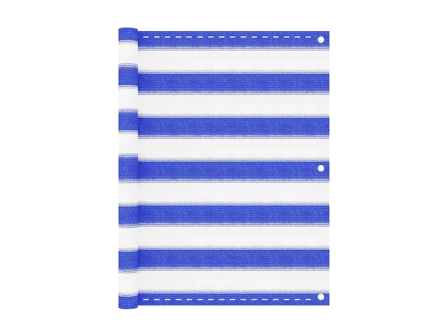 Tela de varanda azul e branca 75x500 cm HDPE