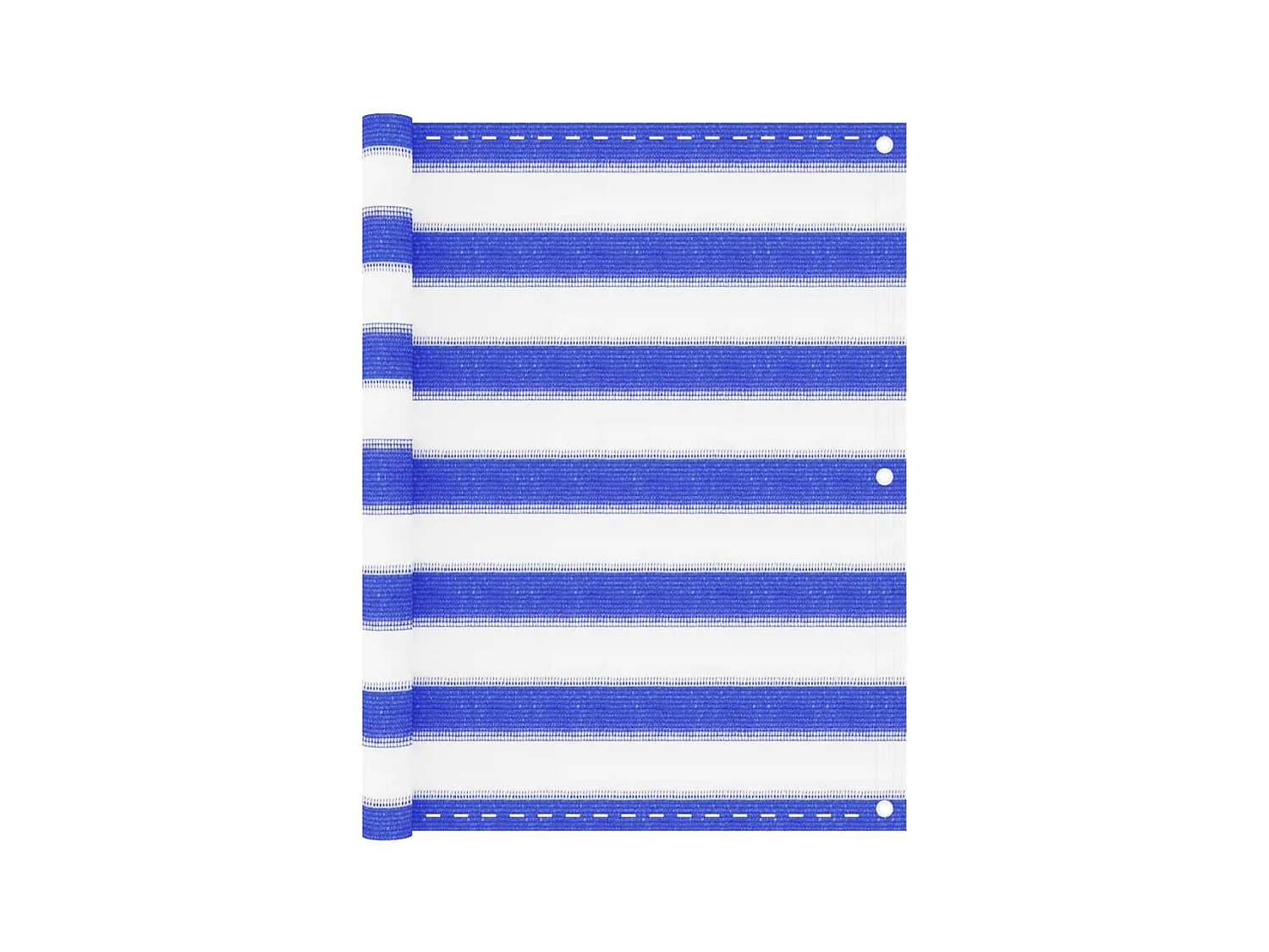 Écran de balcon Bleu et blanc 75x500 cm PEHD