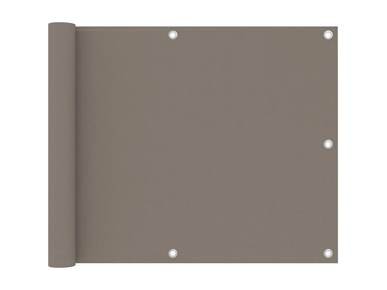 Paravento per balcone Tortora 75x300 cm Tessuto Oxford