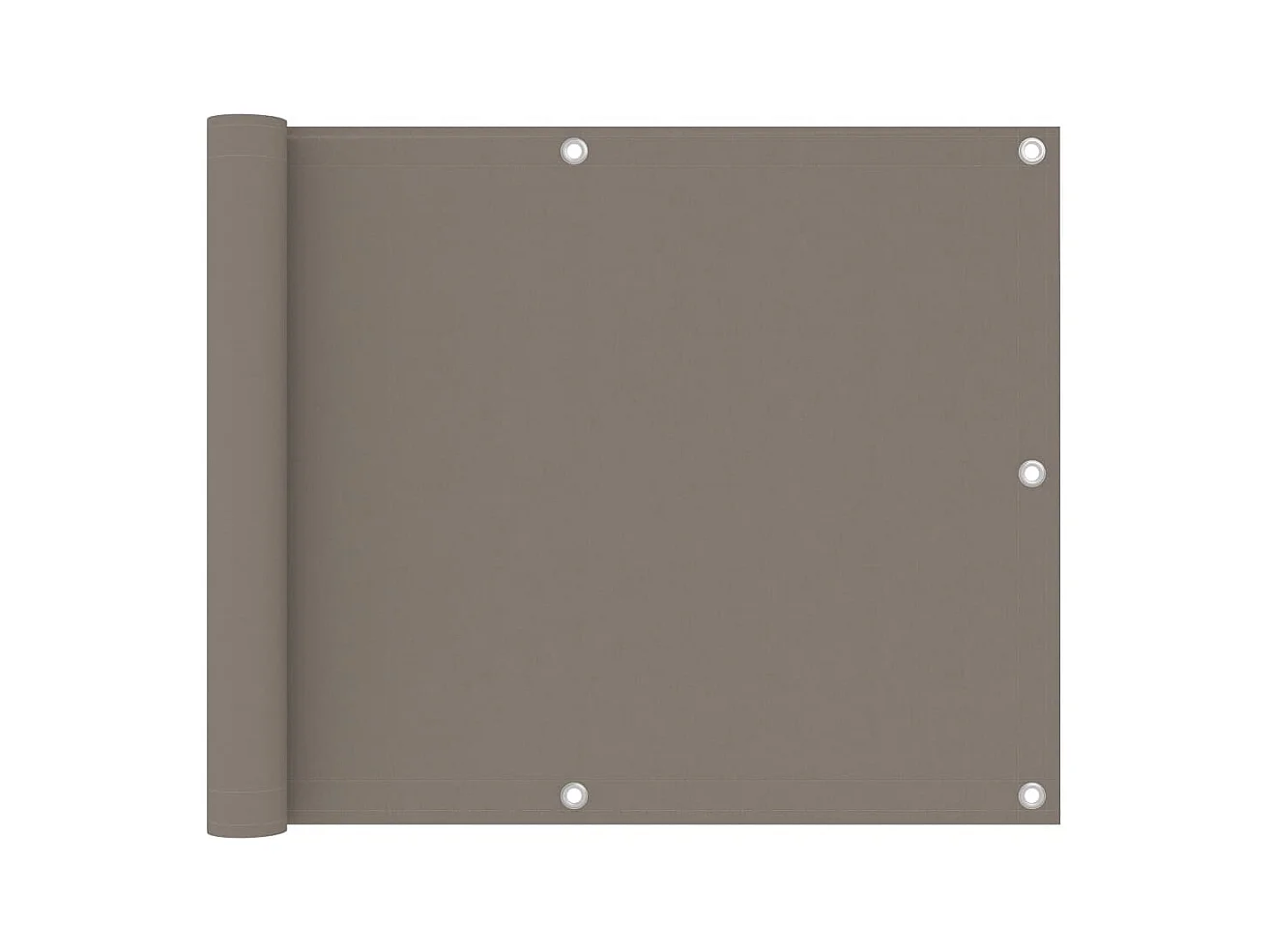 Balkonscherm Taupe 75x300 cm Oxford stof