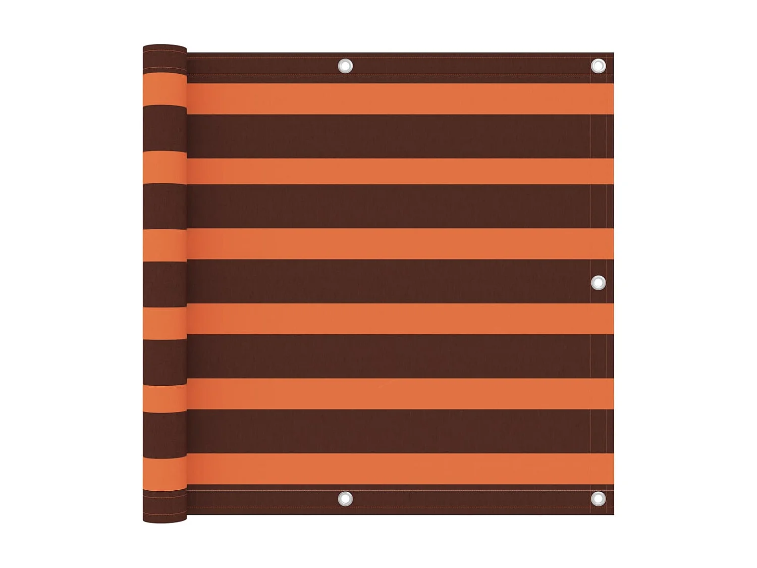 Écran de balcon Orange et marron 90x400 cm Tissu Oxford