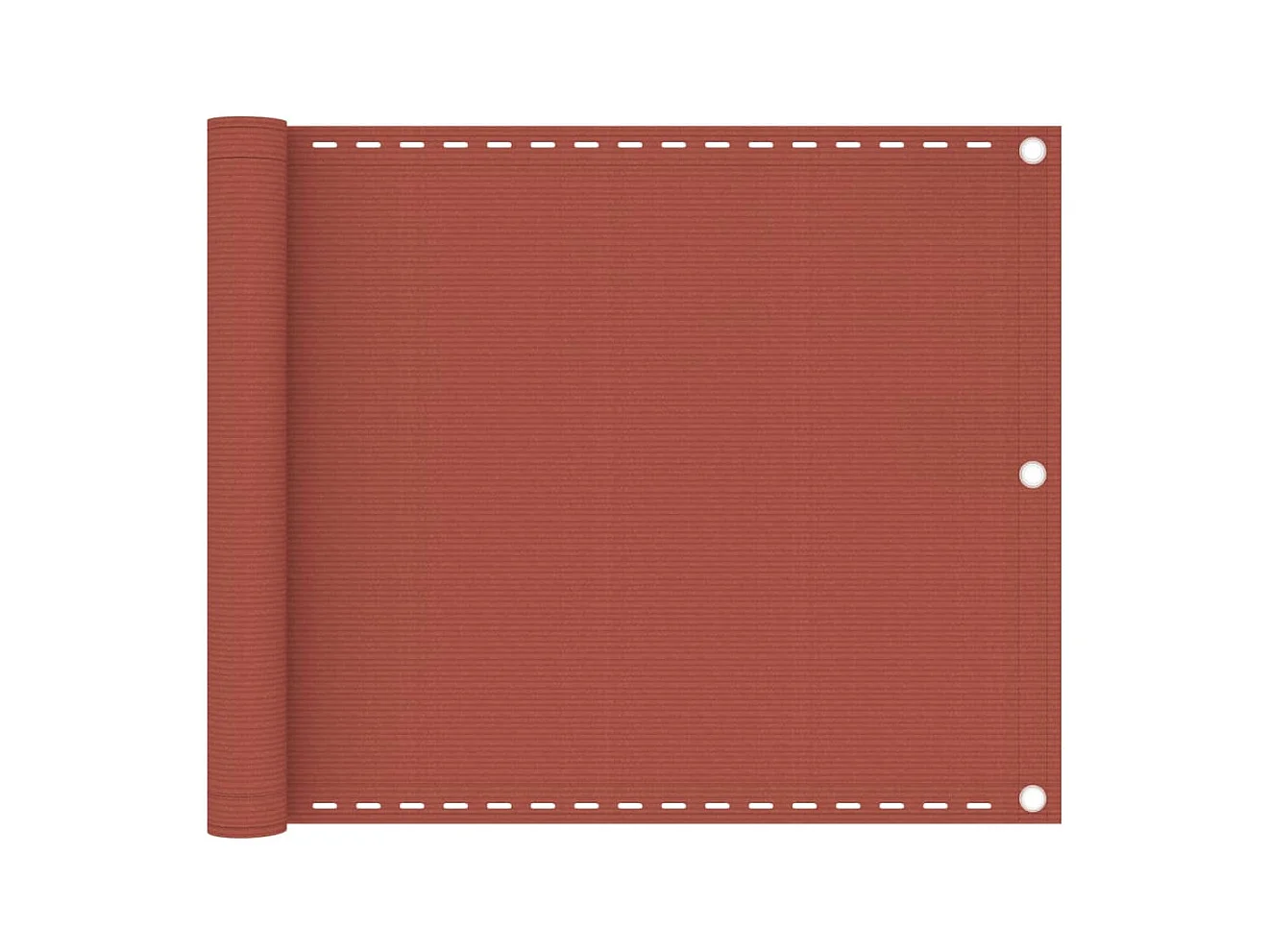 Paravento per balcone in terracotta 75x600 cm HDPE