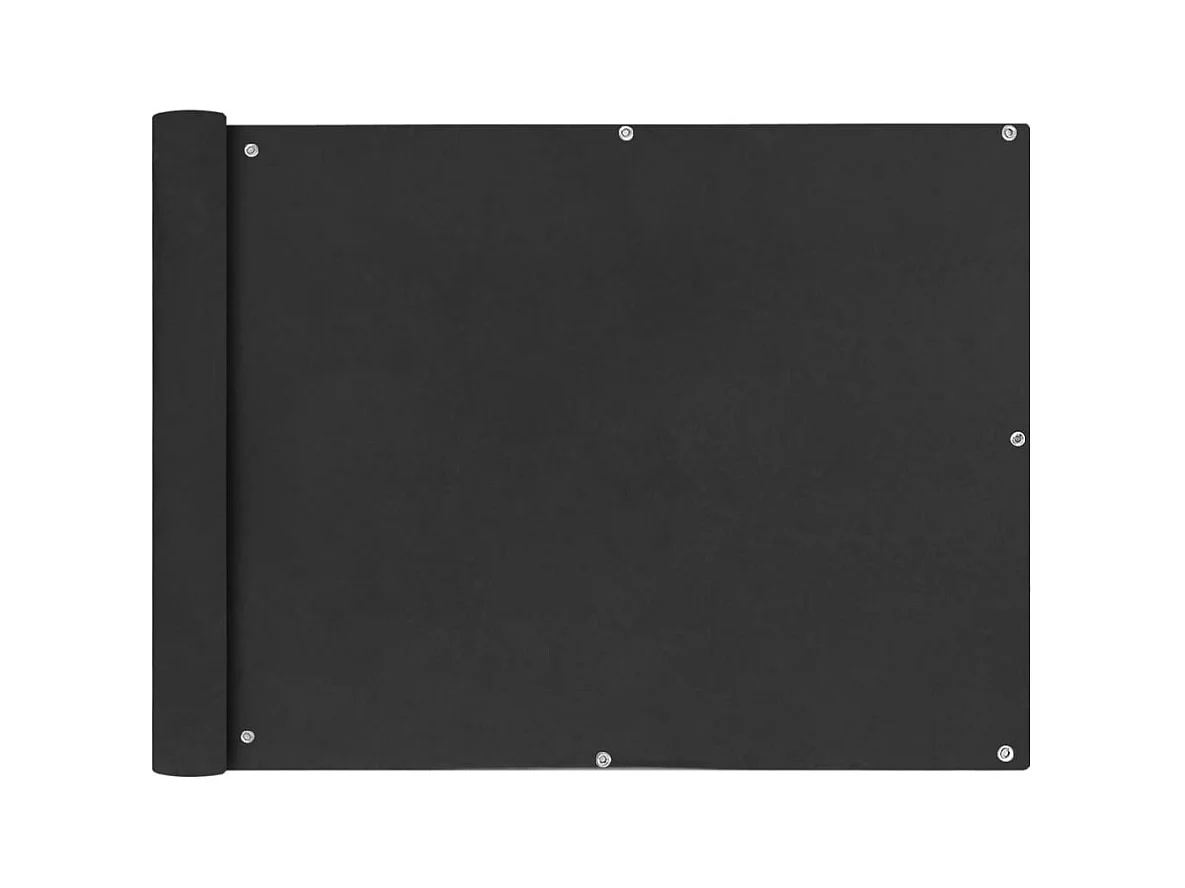 Balkonscherm van Oxford stof 90x600 cm Antraciet