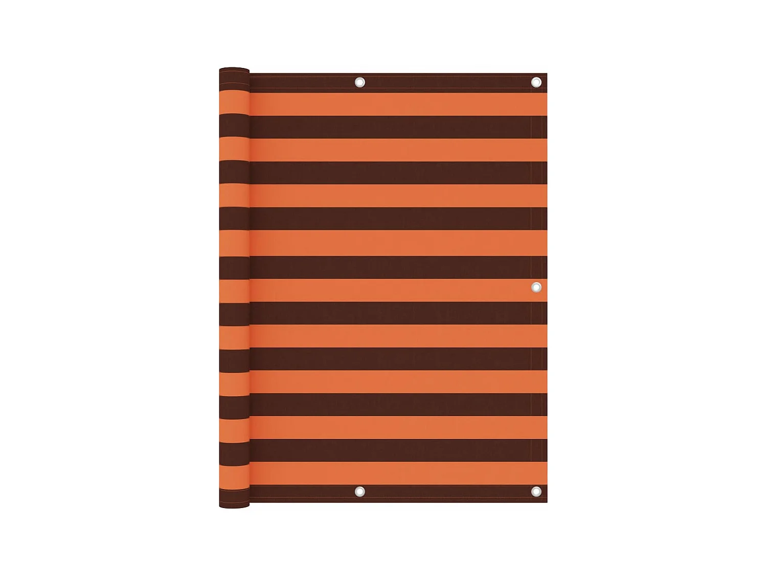 Écran de balcon Orange et marron 120x300 cm Tissu Oxford