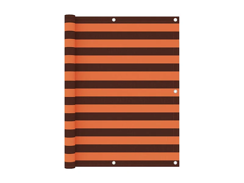 Balkonscherm Oranje en bruin 120x300 cm Oxford stof