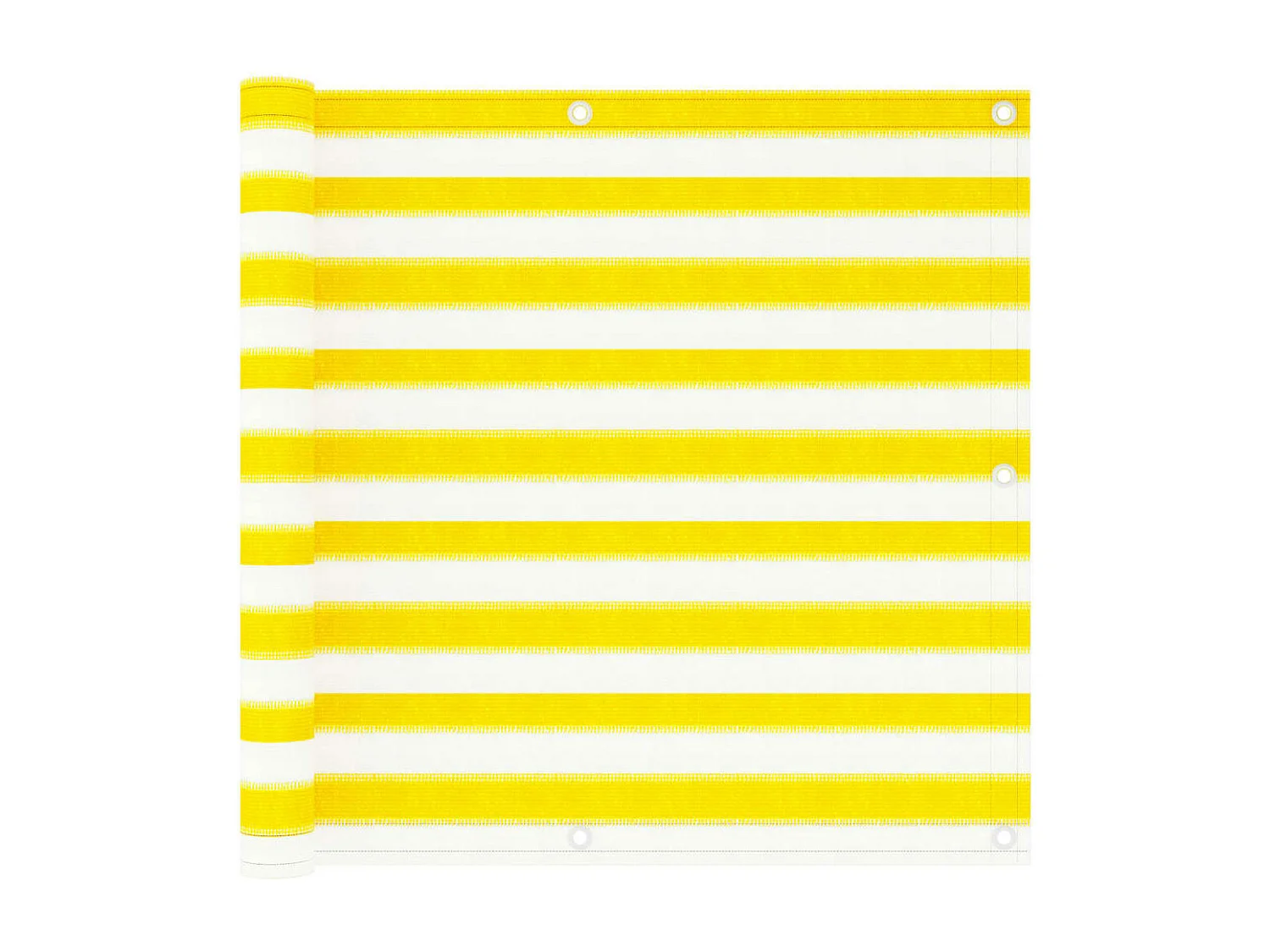 Écran de balcon Jaune et blanc 90x300 cm PEHD