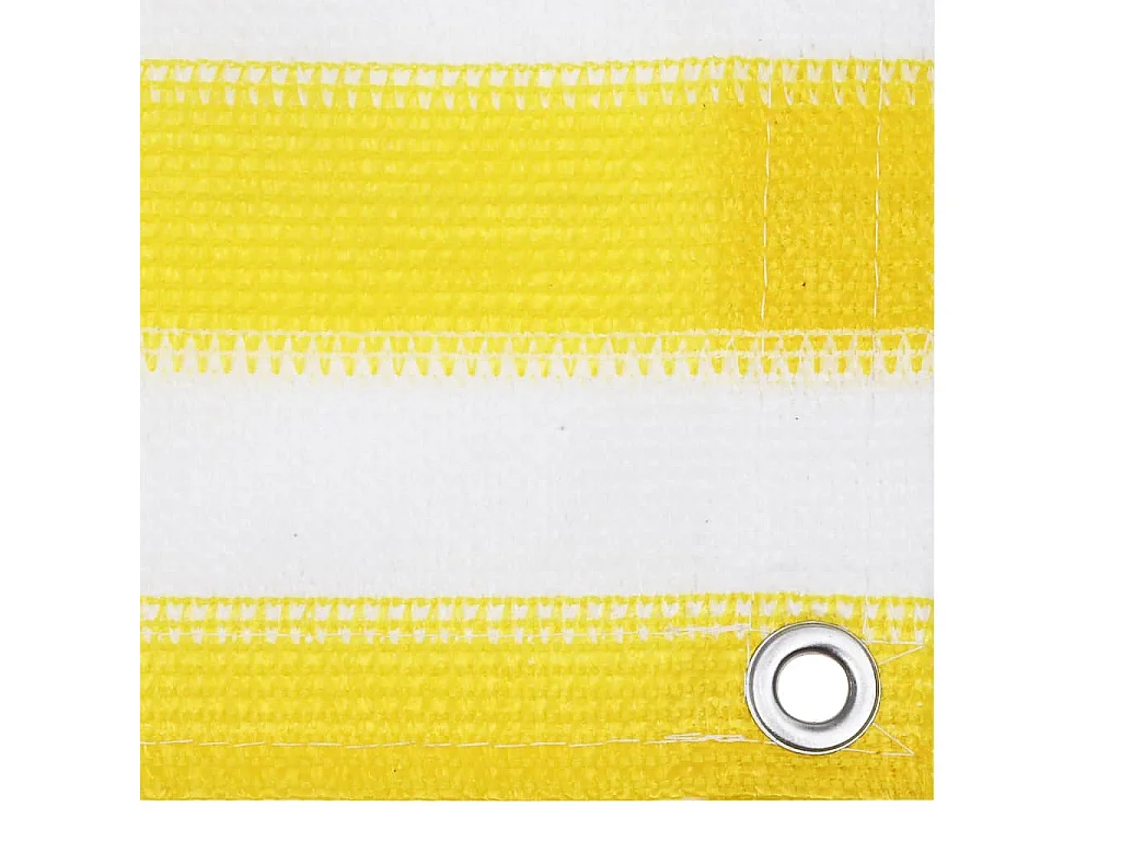 Écran de balcon Jaune et blanc 90x300 cm PEHD