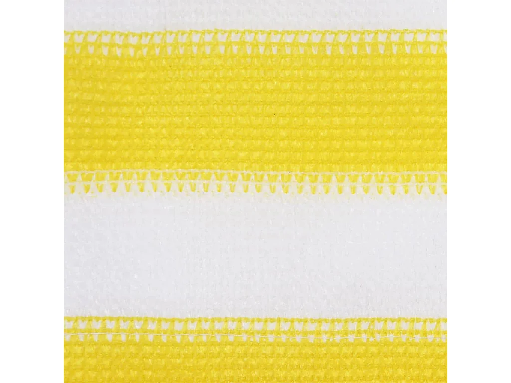 Écran de balcon Jaune et blanc 90x300 cm PEHD