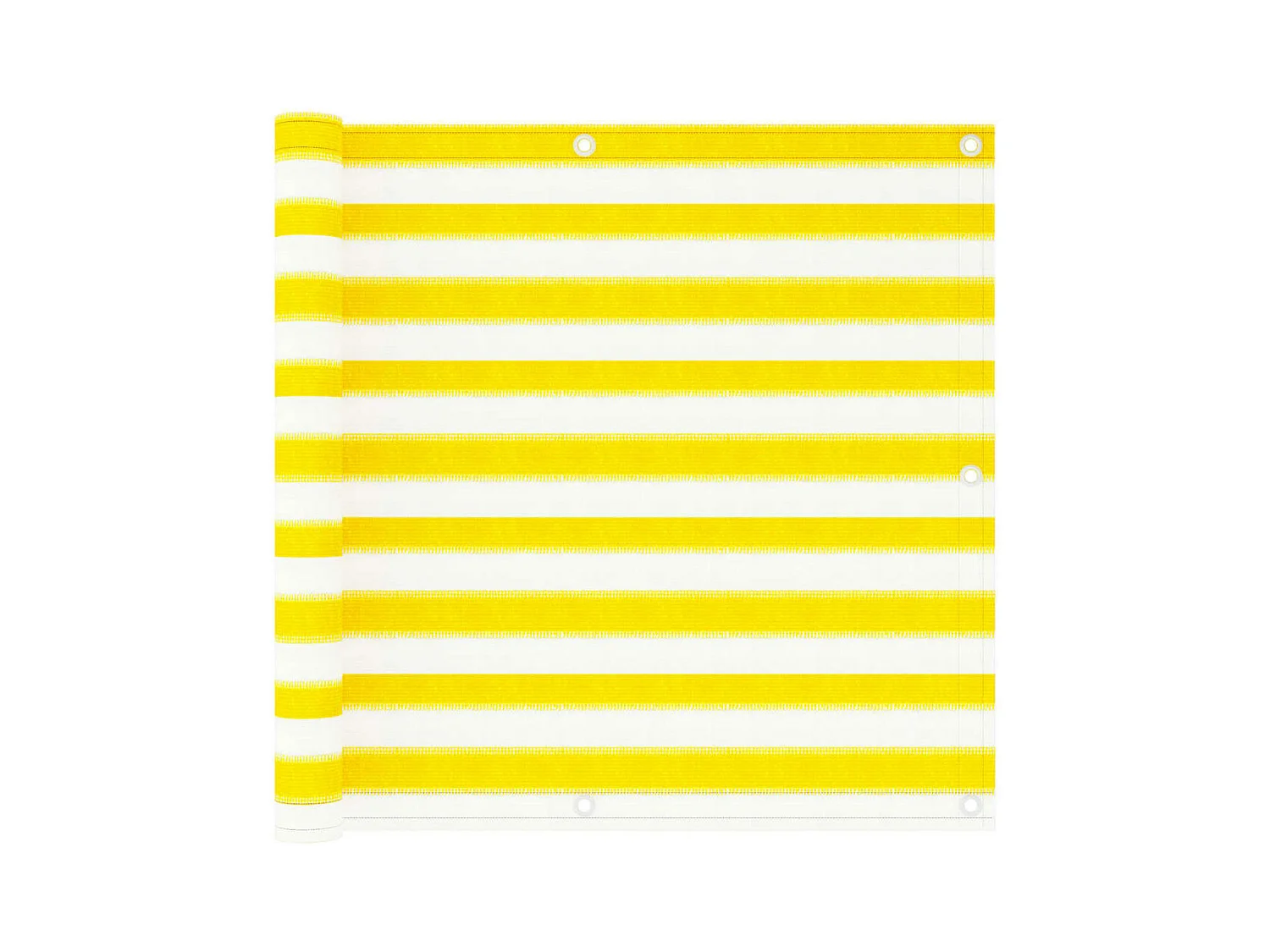 Balkonscherm Geel en wit 90x300 cm HDPE