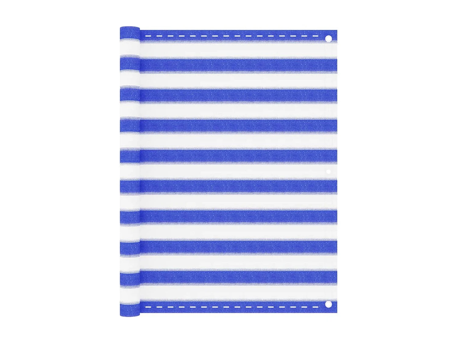 Écran de balcon Bleu et blanc 120x600 cm PEHD