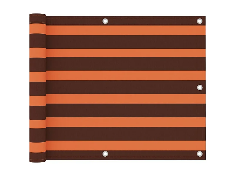 Balkonscherm Oranje en bruin 75x500 cm Oxford stof