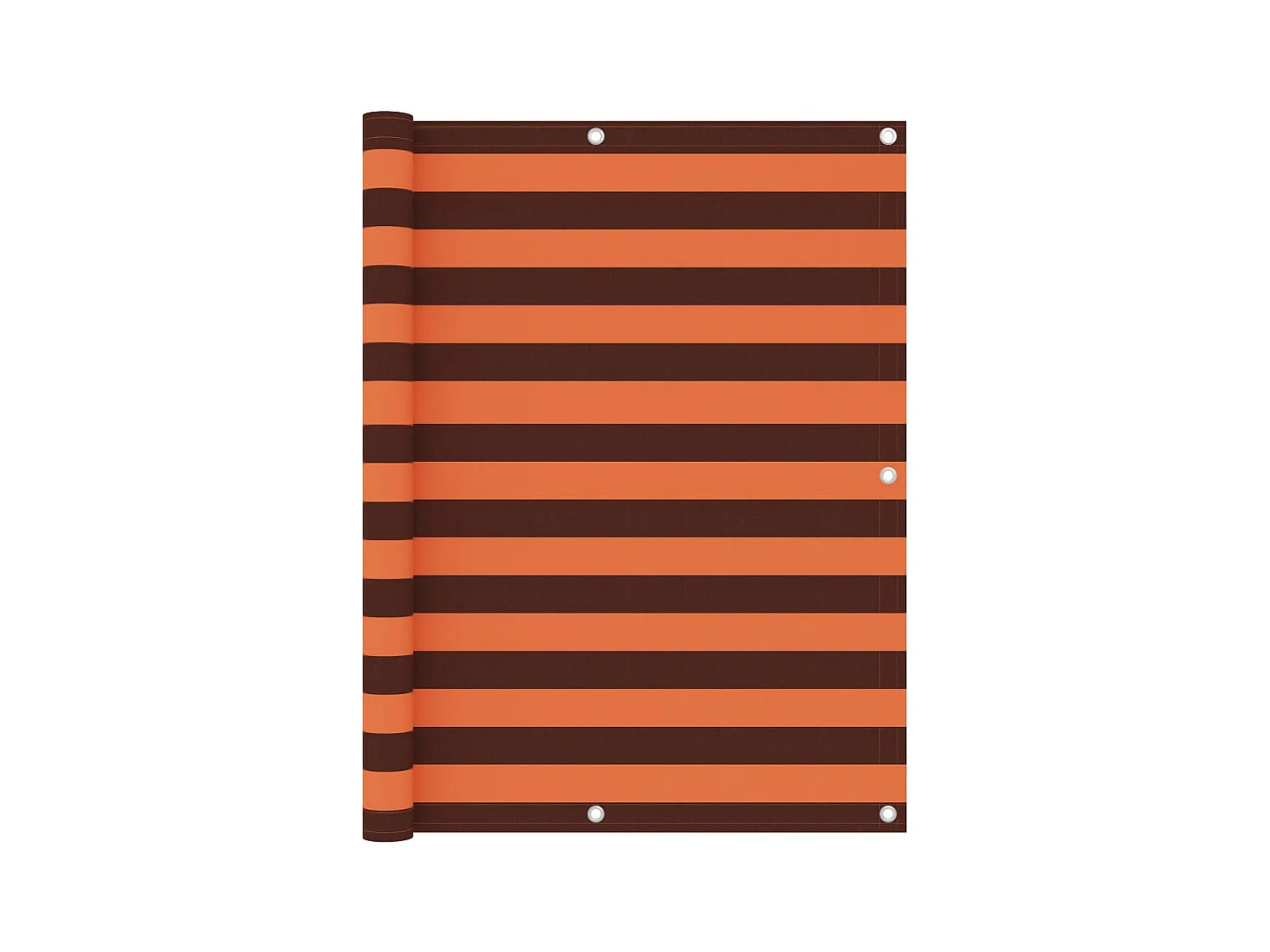 Écran de balcon Orange et marron 120x600 cm Tissu Oxford