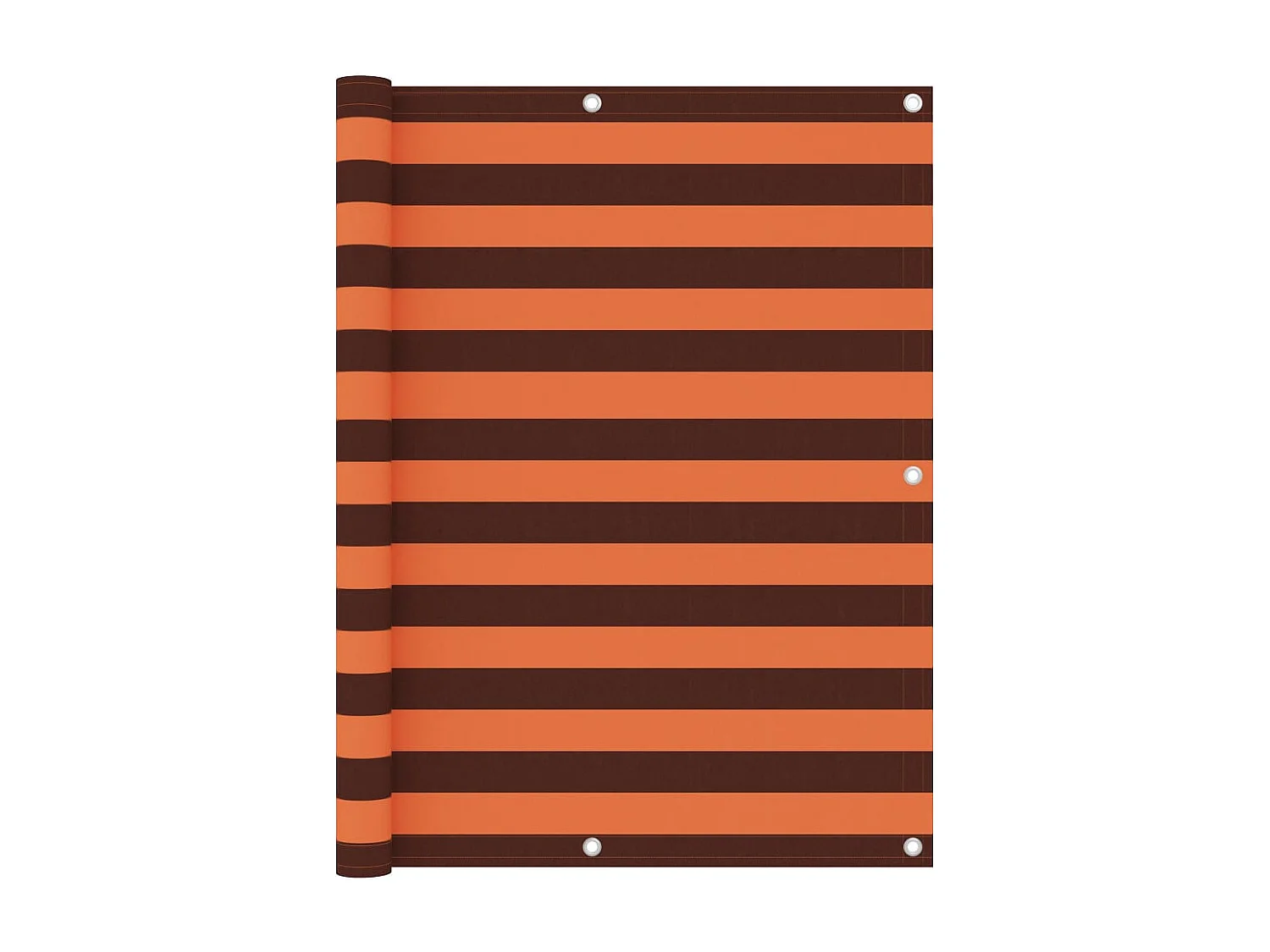 Écran de balcon Orange et marron 120x600 cm Tissu Oxford