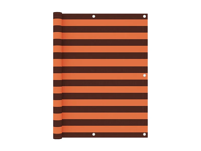 Oranje en bruin balkonscherm 120x600 cm Oxford stof