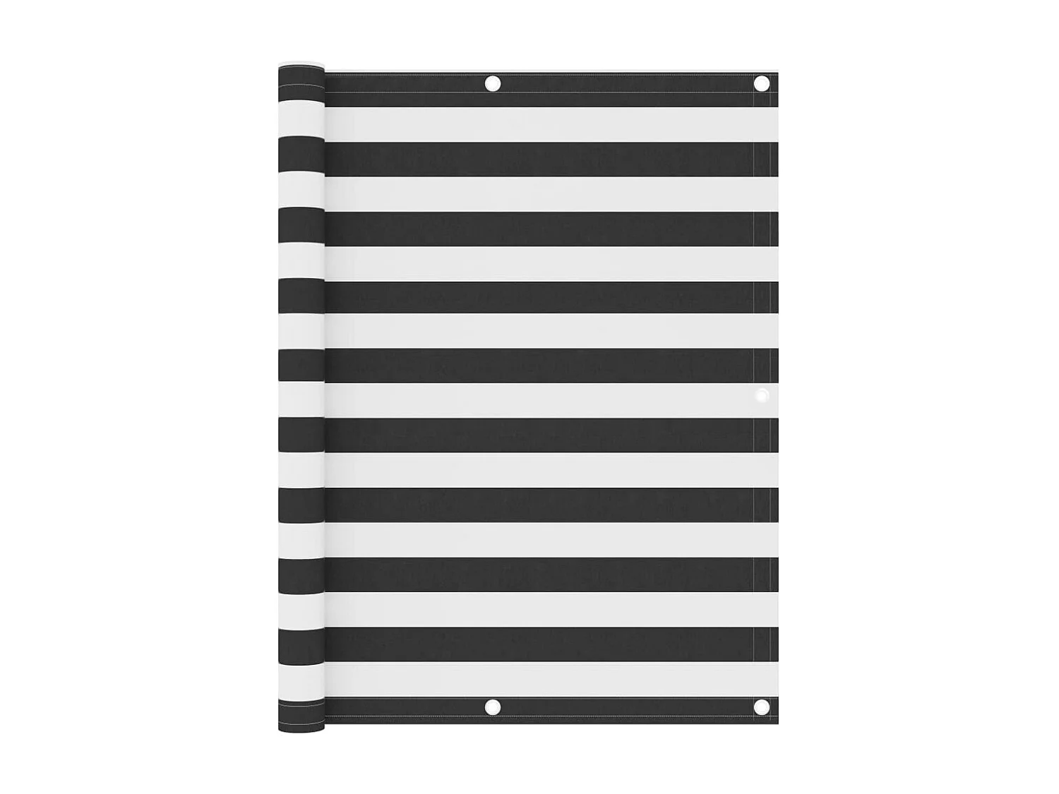 Balkonschirm Anthrazit und Weiß 120x300 cm Oxford-Stoff