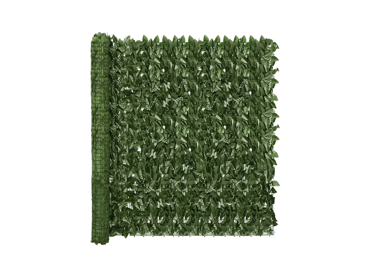Balkonscherm met donkergroene bladeren 600x150 cm