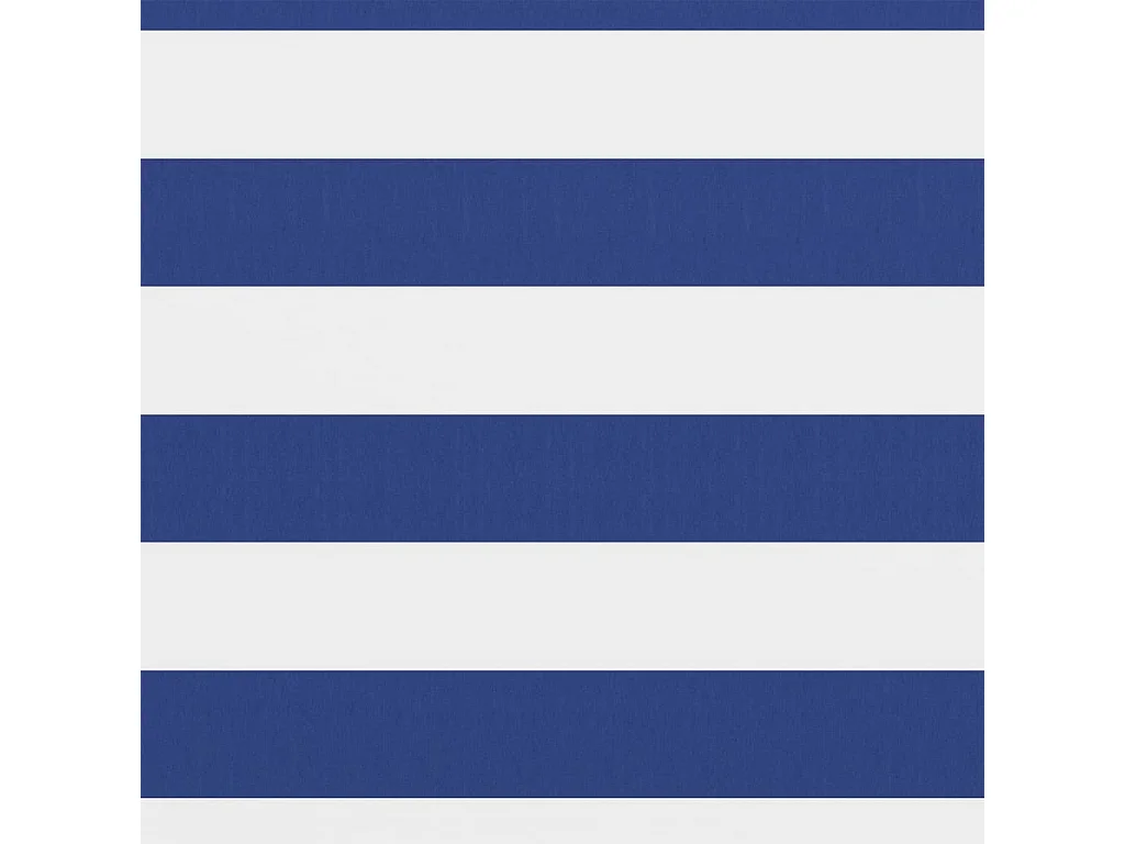 Balkonscherm Wit en blauw 90x400 cm Oxford stof