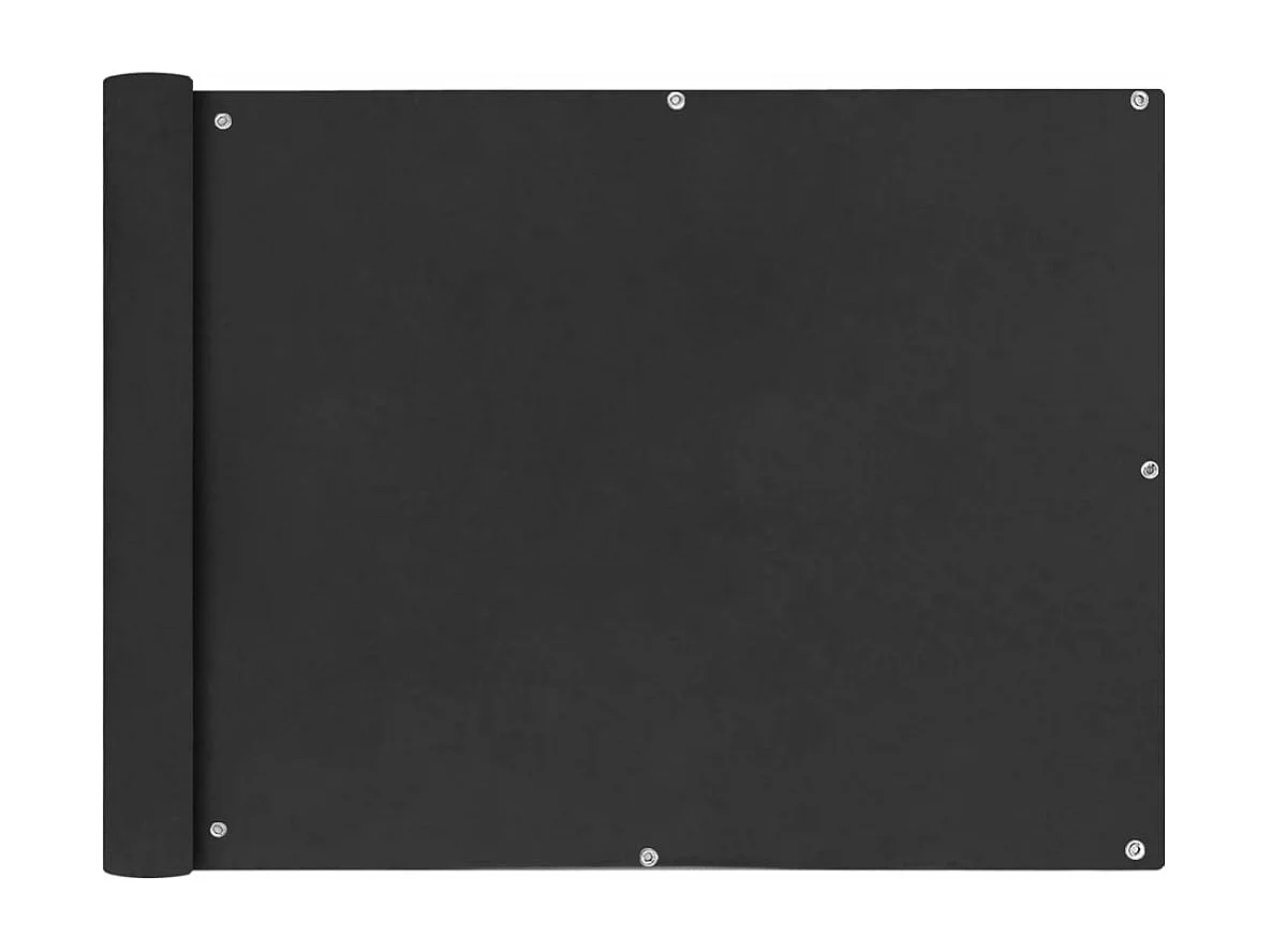 Écran de balcon en tissu Oxford anthracite de 90x400 cm