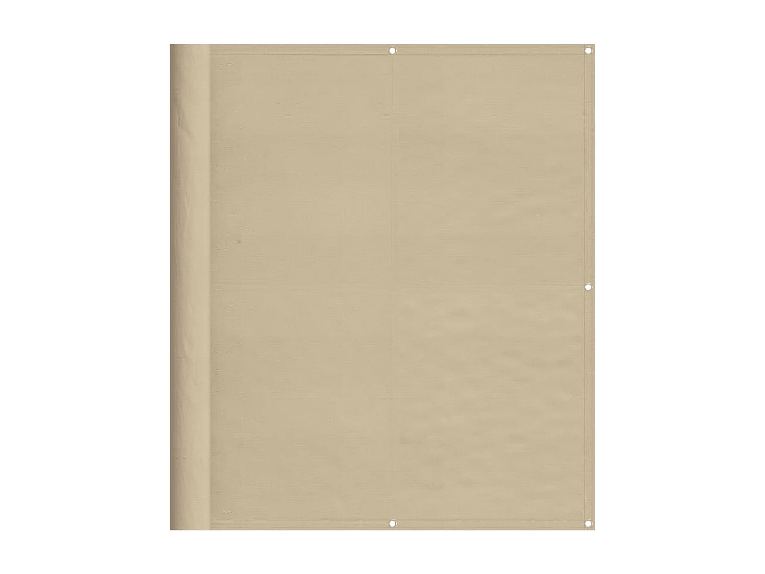 Paravento per balcone beige 120x700 cm 100% poliestere oxford