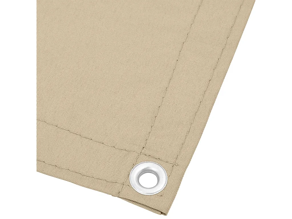 Écran de balcon beige 120x700 cm 100% polyester oxford