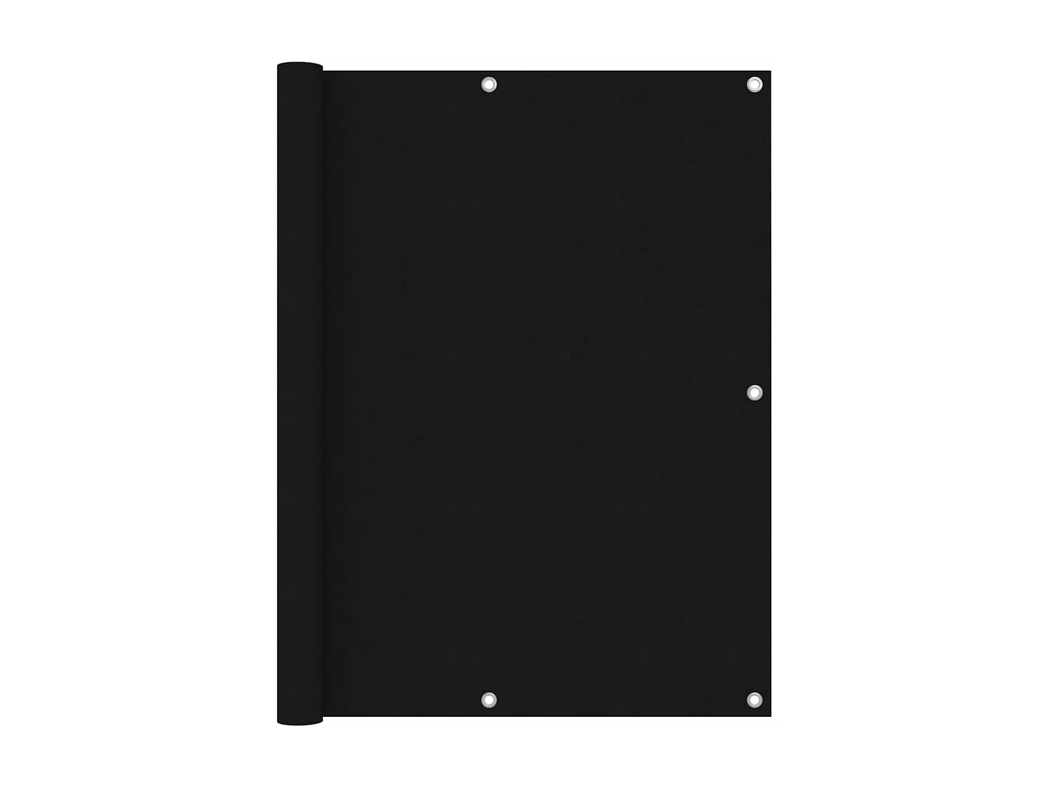 Paravento per balcone Tessuto Oxford nero 120x600 cm