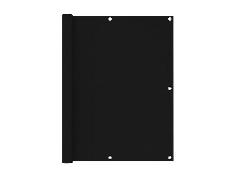 Paravento per balcone Tessuto Oxford nero 120x600 cm