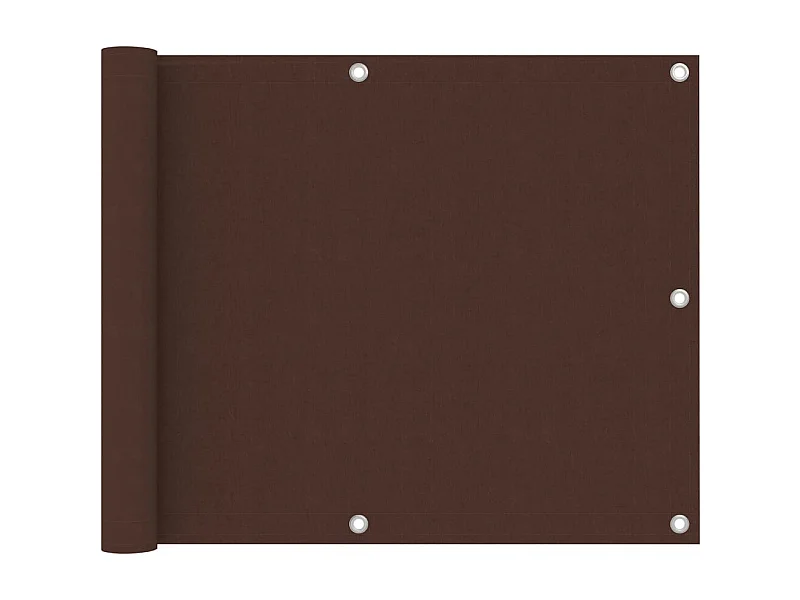 Biombo Balcón Marrón 75x500 cm Tela Oxford