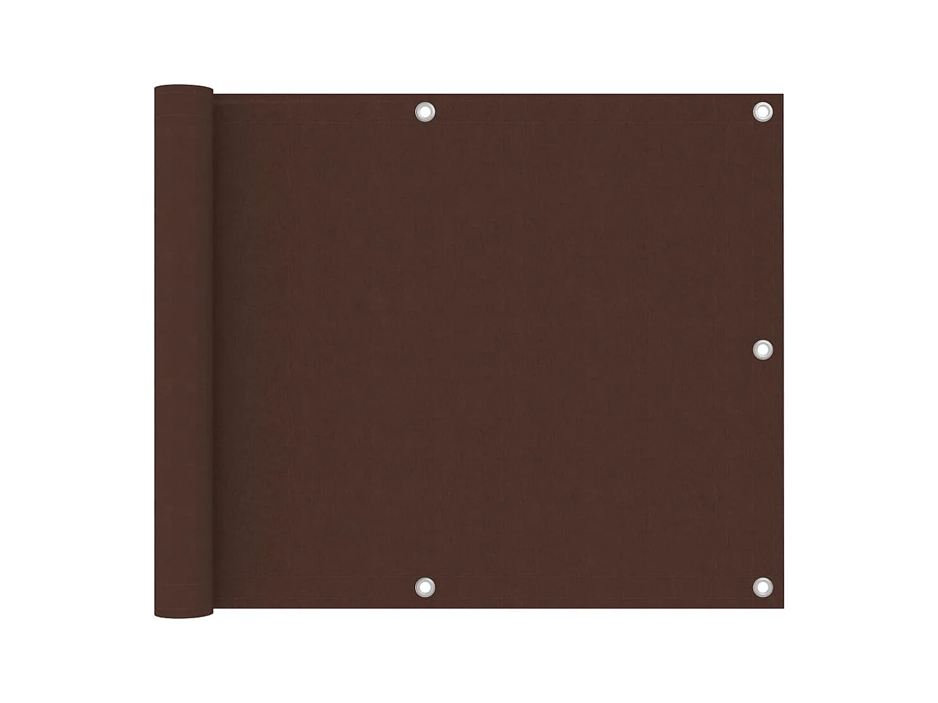 Écran de balcon Marron 75x500 cm Tissu Oxford