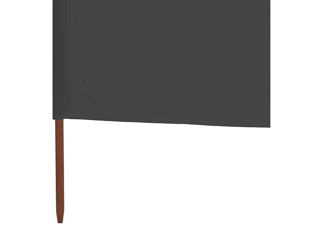 6-delig scherm Stof 800 x 160 cm Antraciet